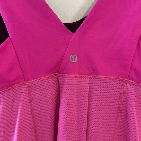 Lululemon‎ Women's Hustle and Bustle Tank Raspberry Glo Light Size 6 - Picture 6 of 7